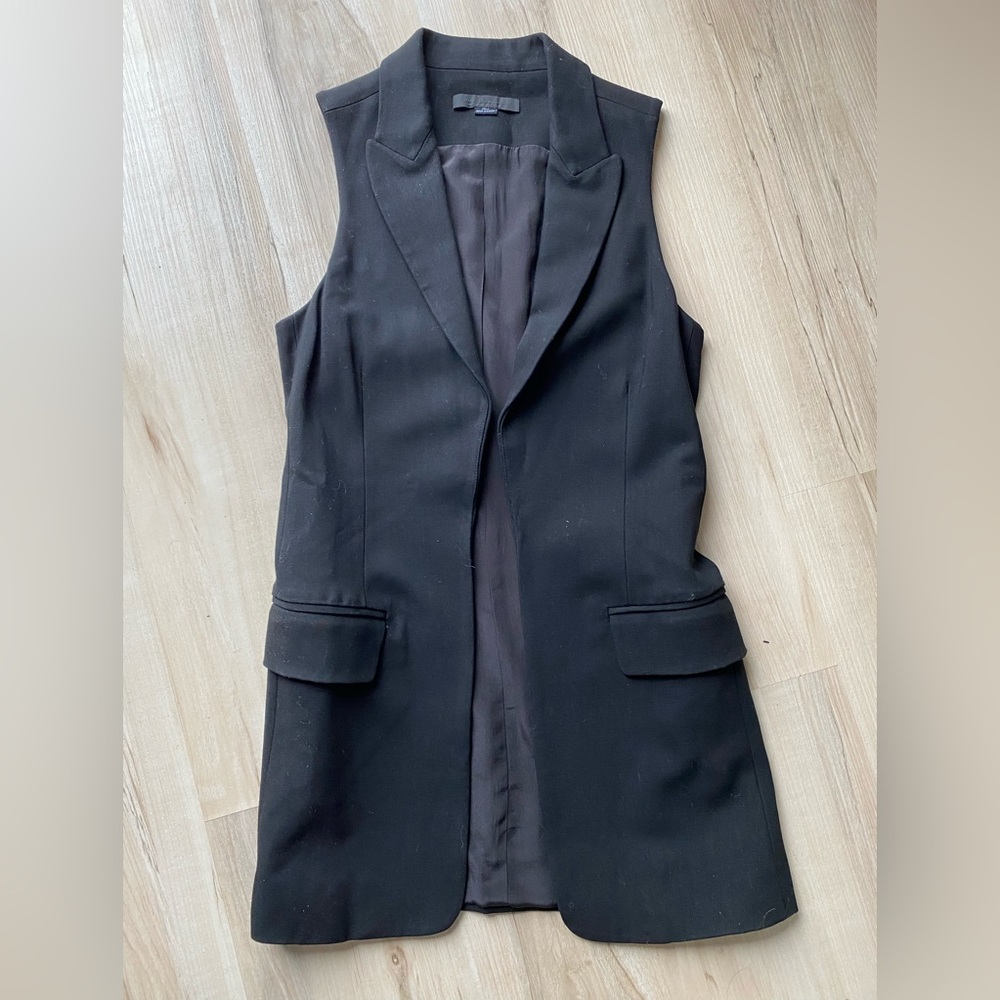 Alexander Wang Long Blazer Vest Black size 2